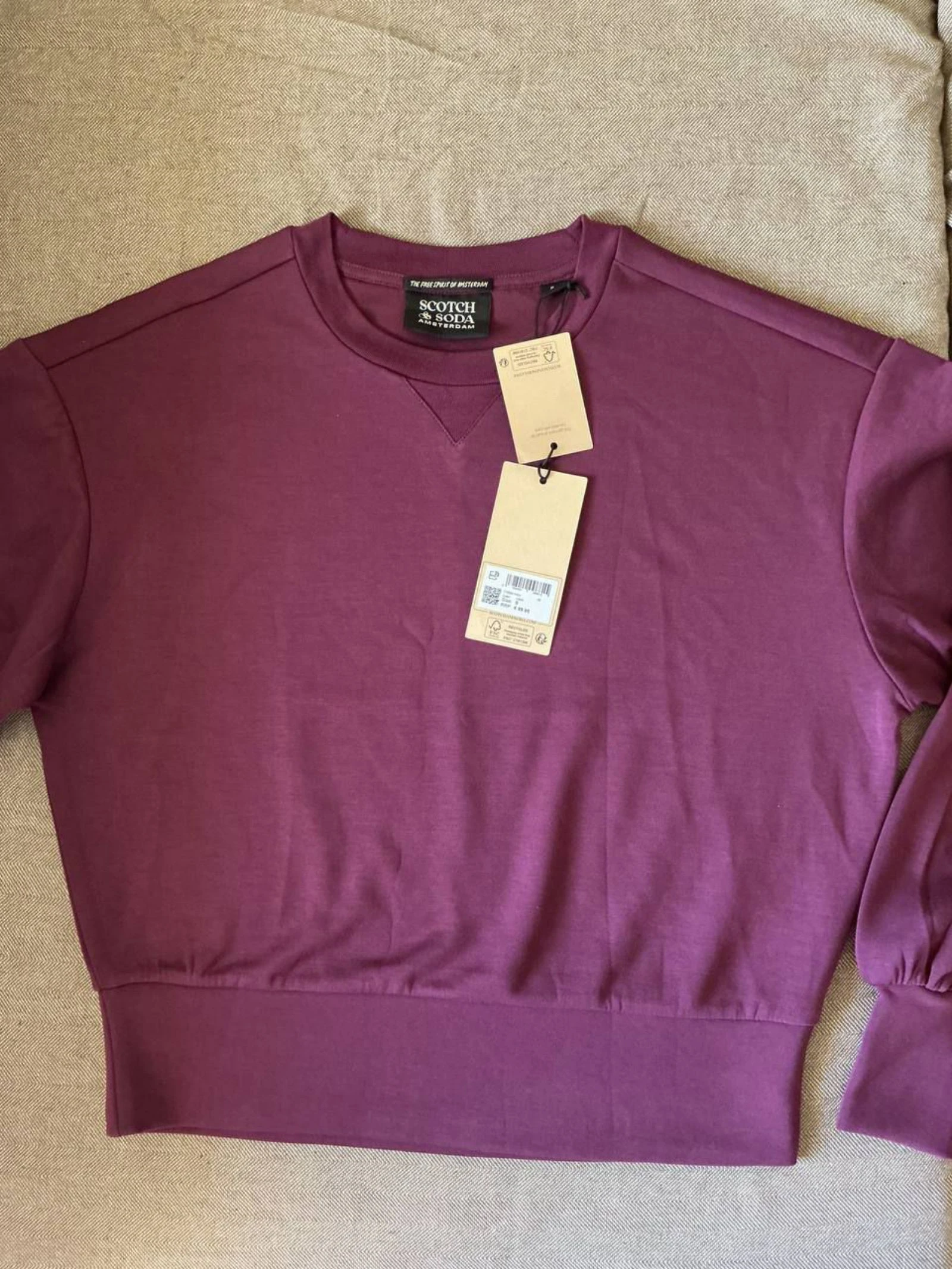 Moletom Feminino Scotch & Soda roxo Tamanho 36 – photo 5